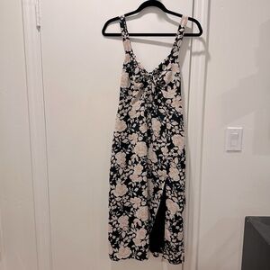 AF black and blush floral dress